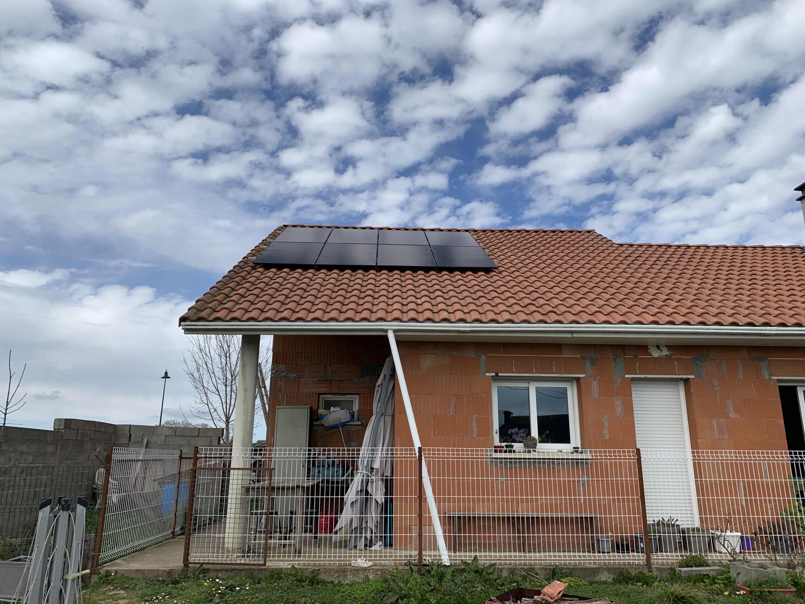 Photo du chantier photovoltaïque Villenave-près-Béarn