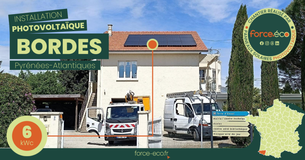 installation panneaux solaires à bordes