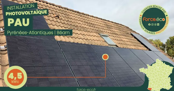 Chantier Photovoltaïque à Pau