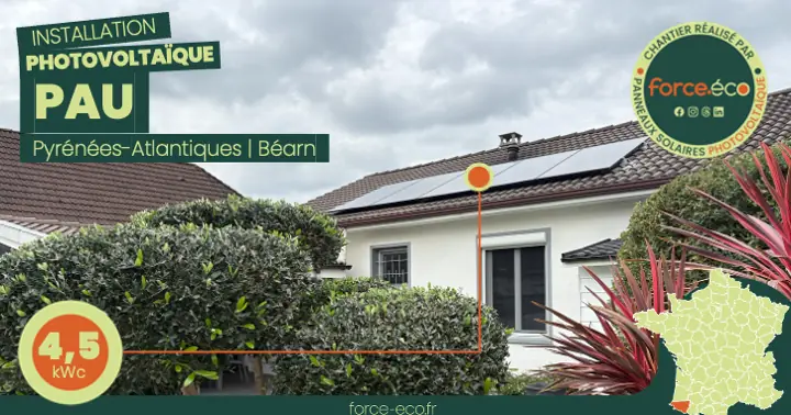 Chantier Photovoltaïques à Pau