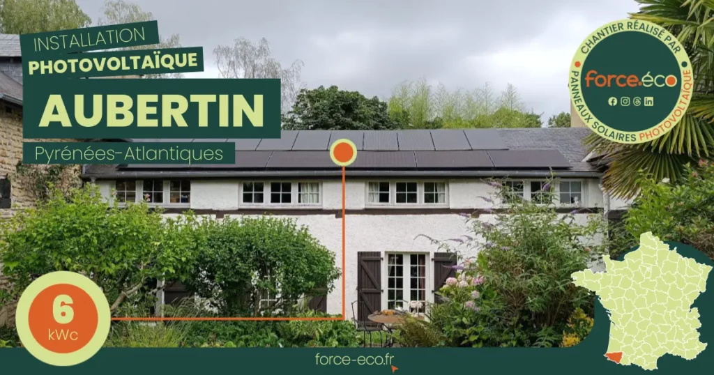 installation panneau solaire à aubertin