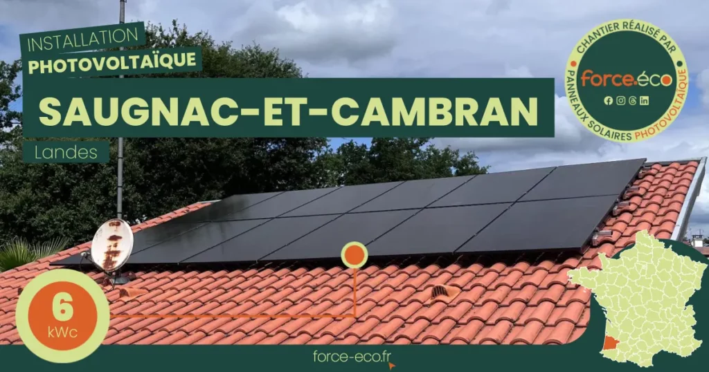 installation panneau solaire à saugnac-et-cambran