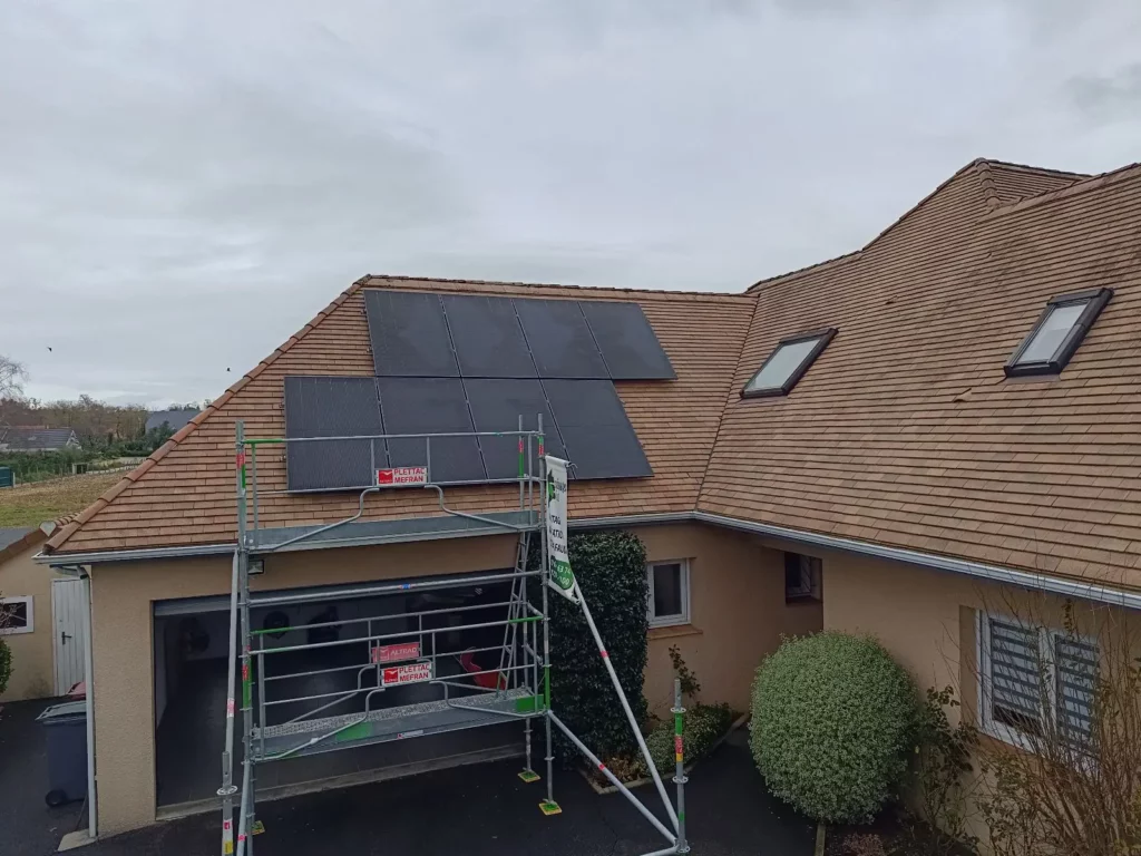 installation panneaux solaires à idron