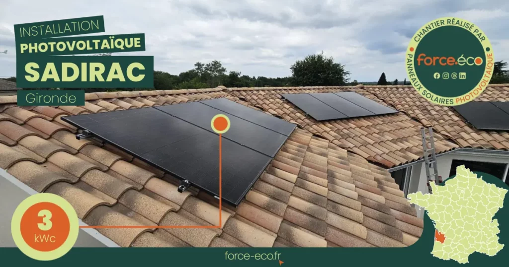 Installation Panneaux Solaires à Sadirac