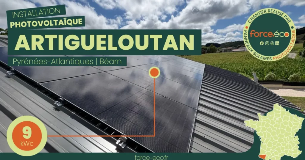 Pose Panneaux solaires à Artigueloutan