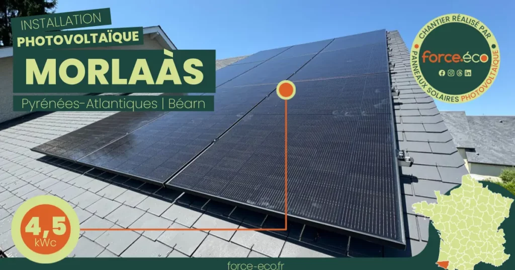 Pose Panneaux Solaires à Morlaàs